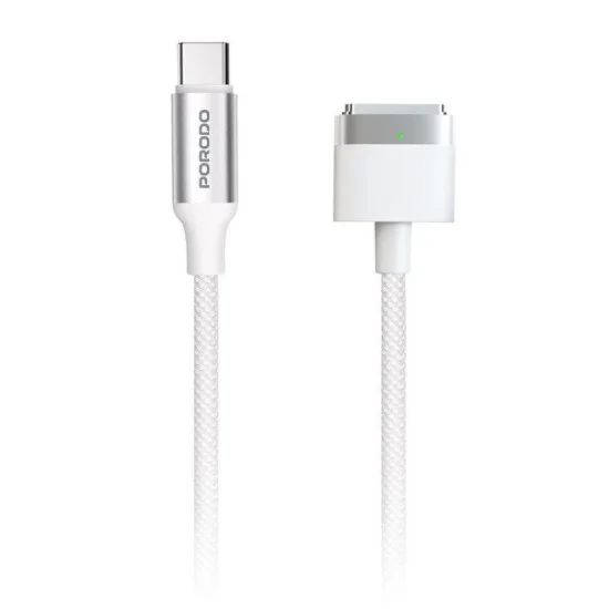 Porodo Usb-C To Magsafe 3 Charging Cable - 140W - 1.2M - White
